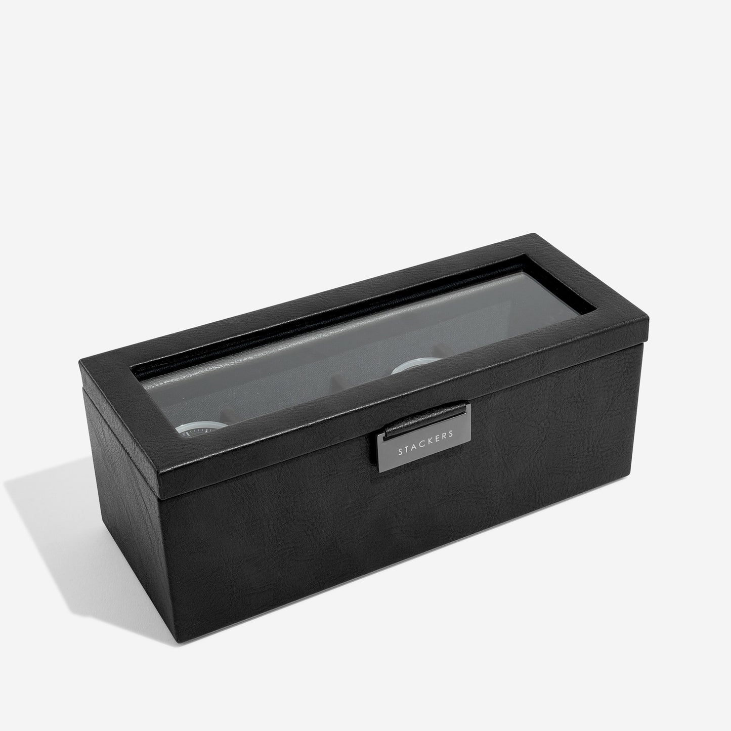 4 Piece Watch Box Black