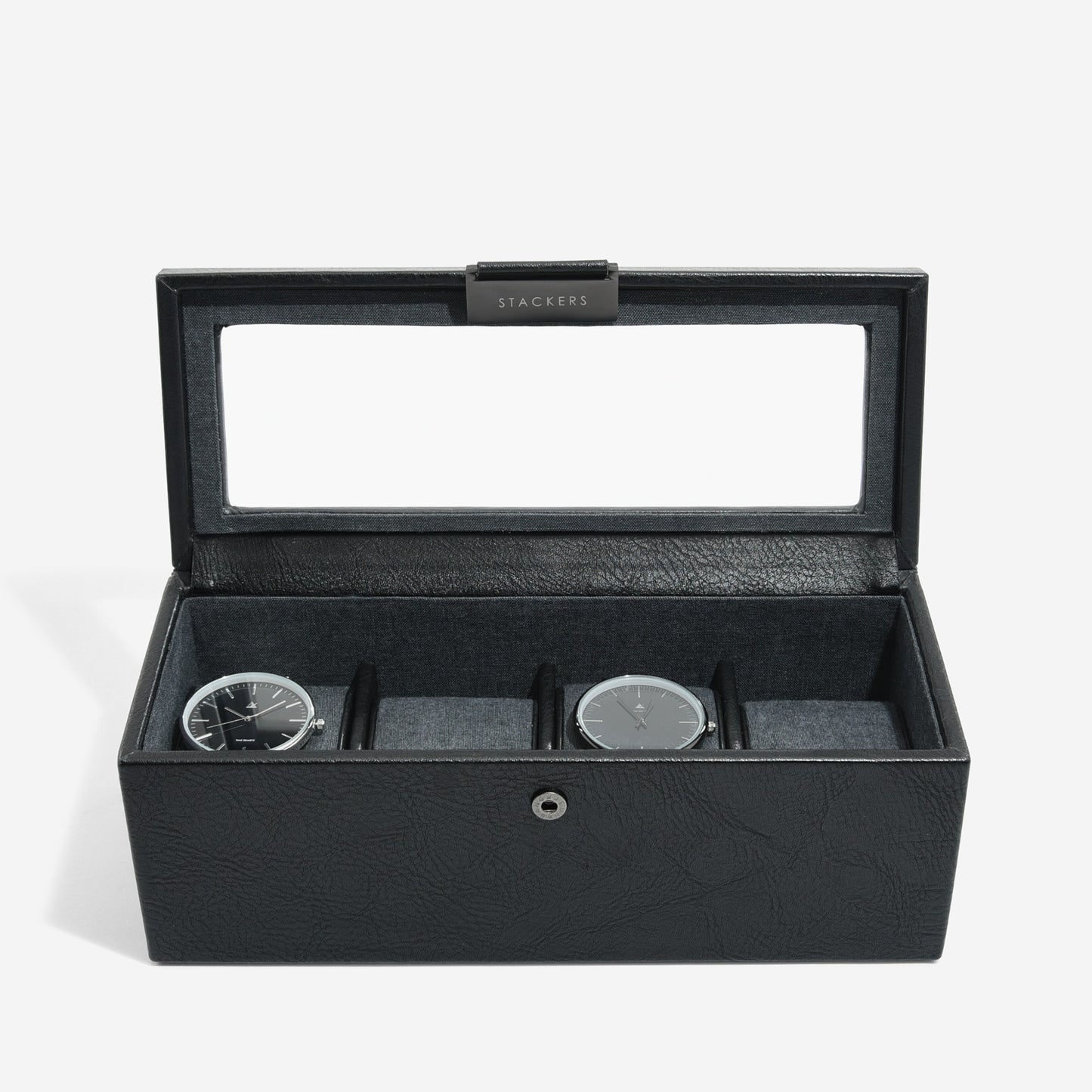 4 Piece Watch Box Black