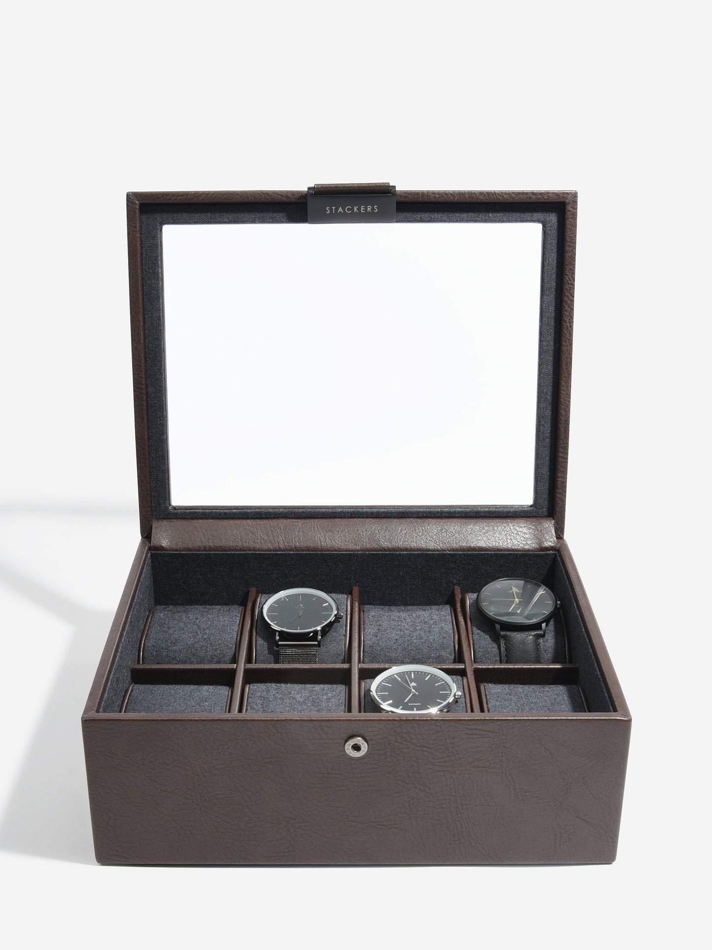 8 Piece Watch Box Brown