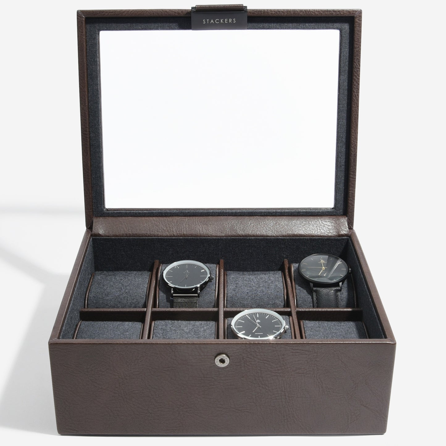 8 Piece Watch Box Brown