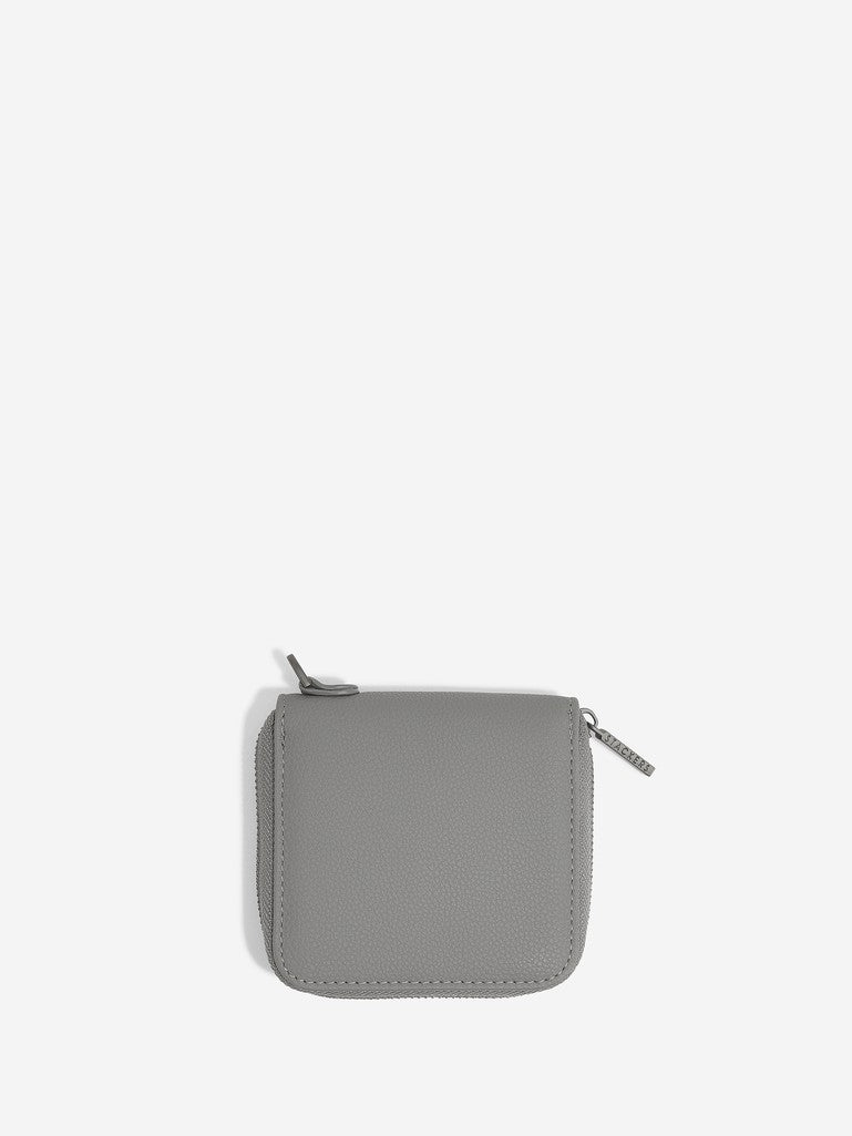 Compact Jewellery Roll Slate Grey