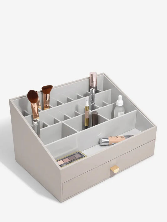 Supersize Taupe Makeup Organiser