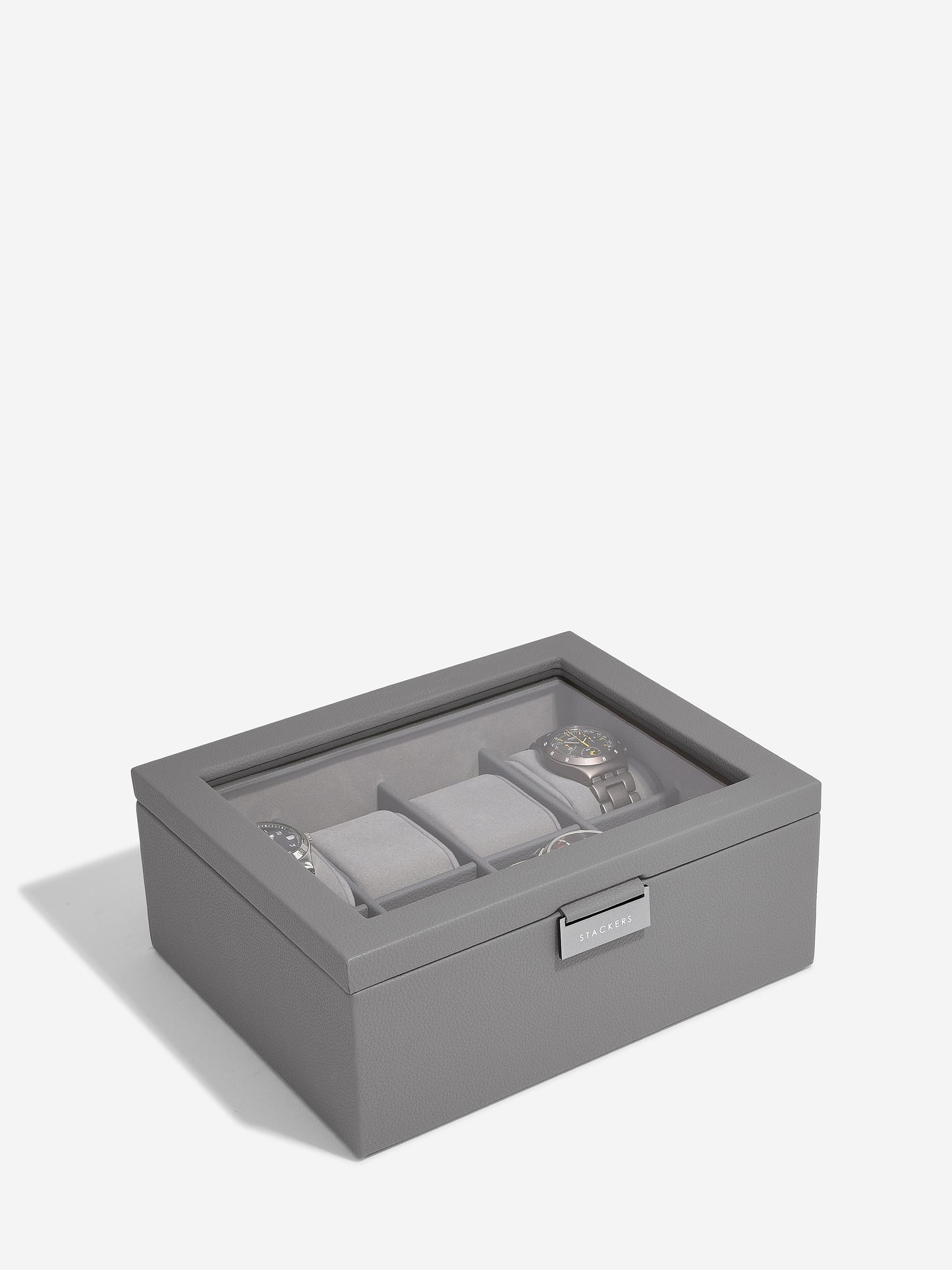 8 Piece Watch Box Slate Grey