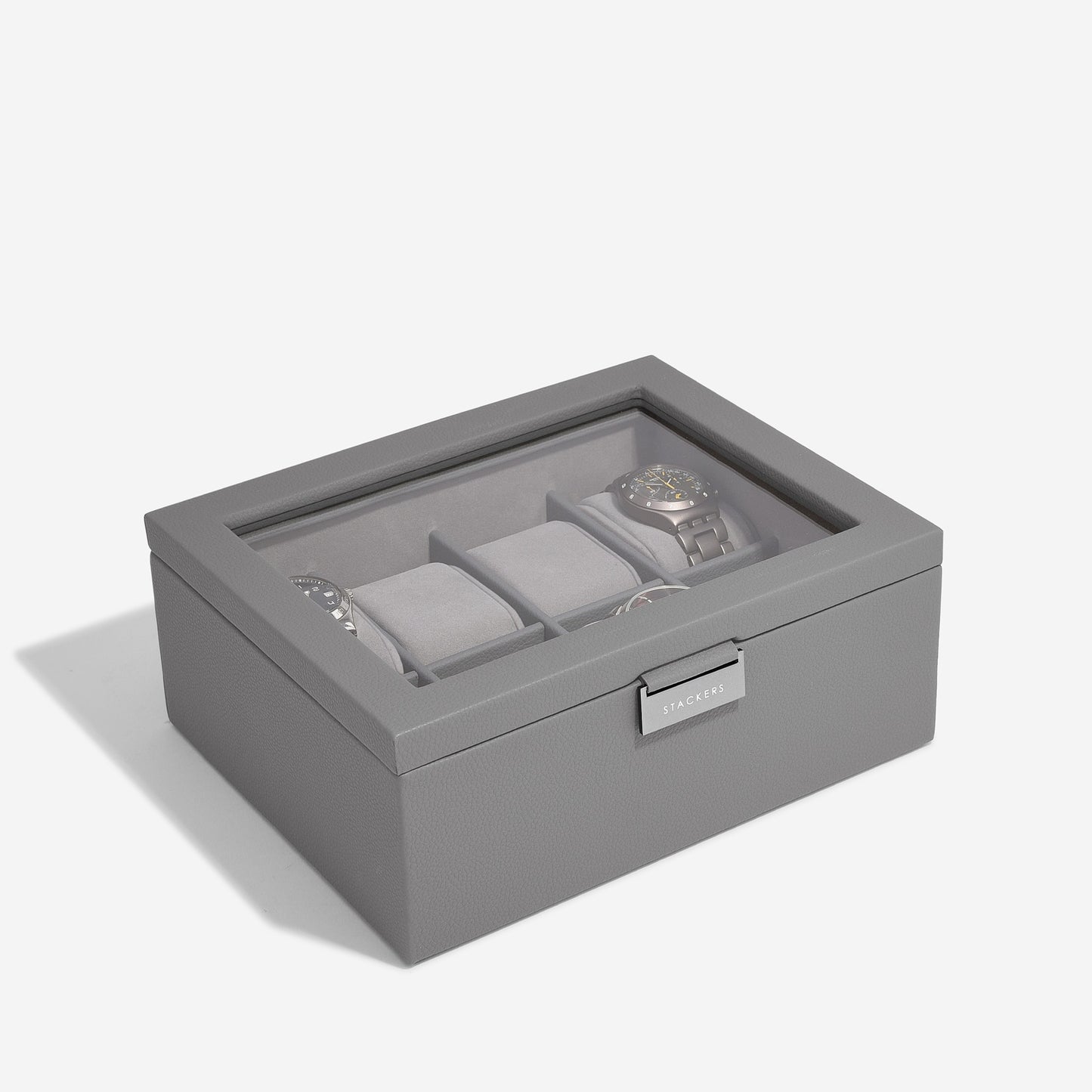 8 Piece Watch Box Slate Grey