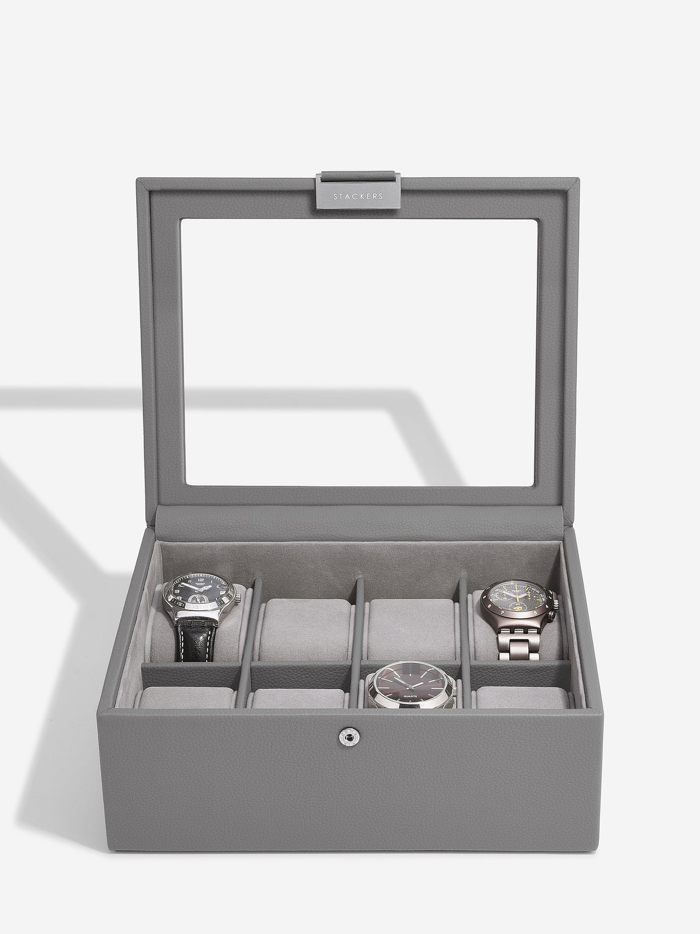 8 Piece Watch Box Slate Grey