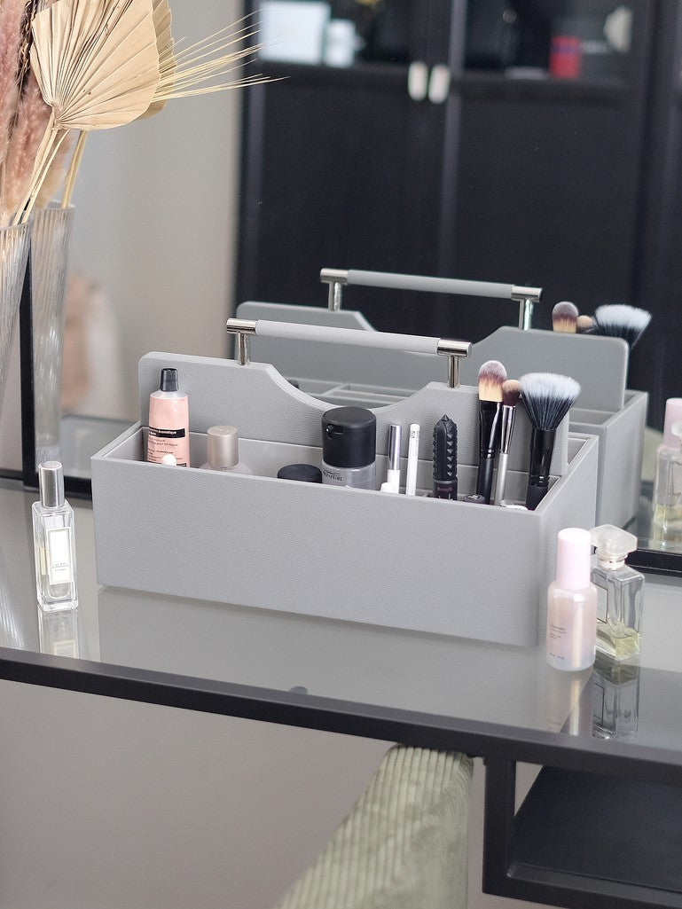 Supersize Pebble Grey Cosmetic Organiser