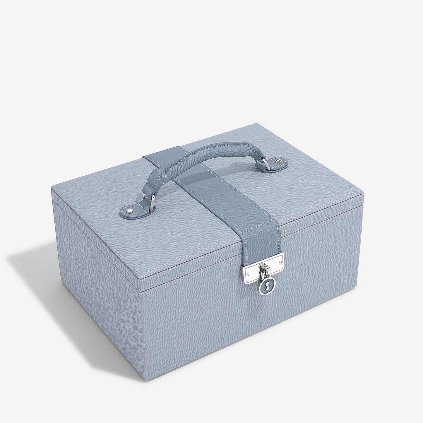 Luxury Dusky Blue Classic Jewellery Box