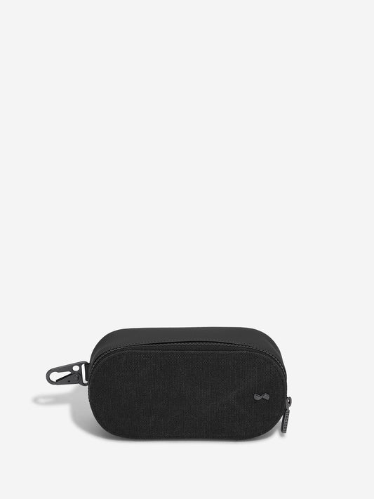 Black Canvas Laptop Charger Clip On