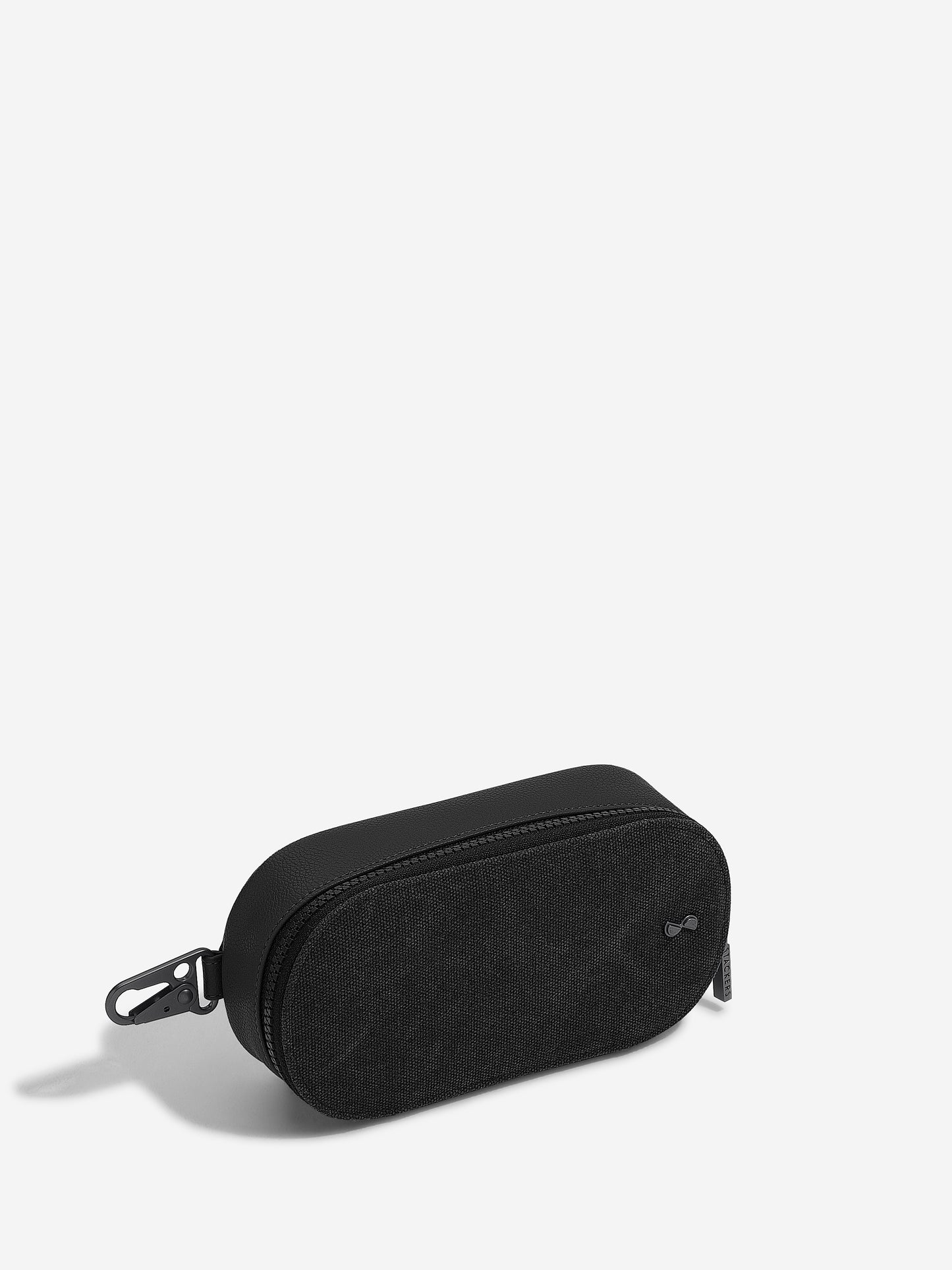 Black Canvas Laptop Charger Clip On