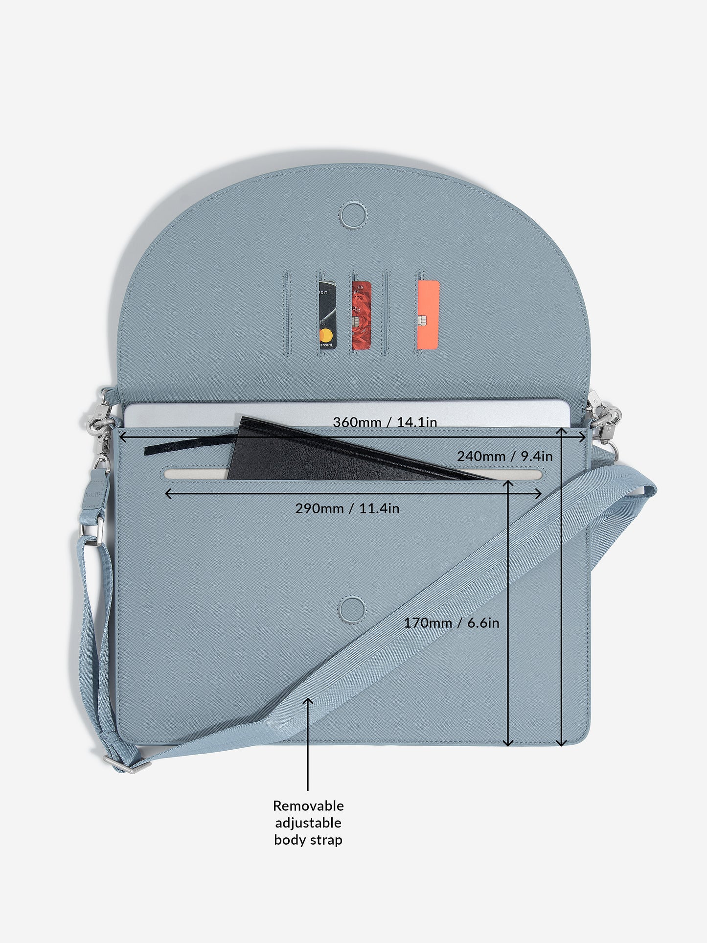 Dusky Blue Laptop Sleeve