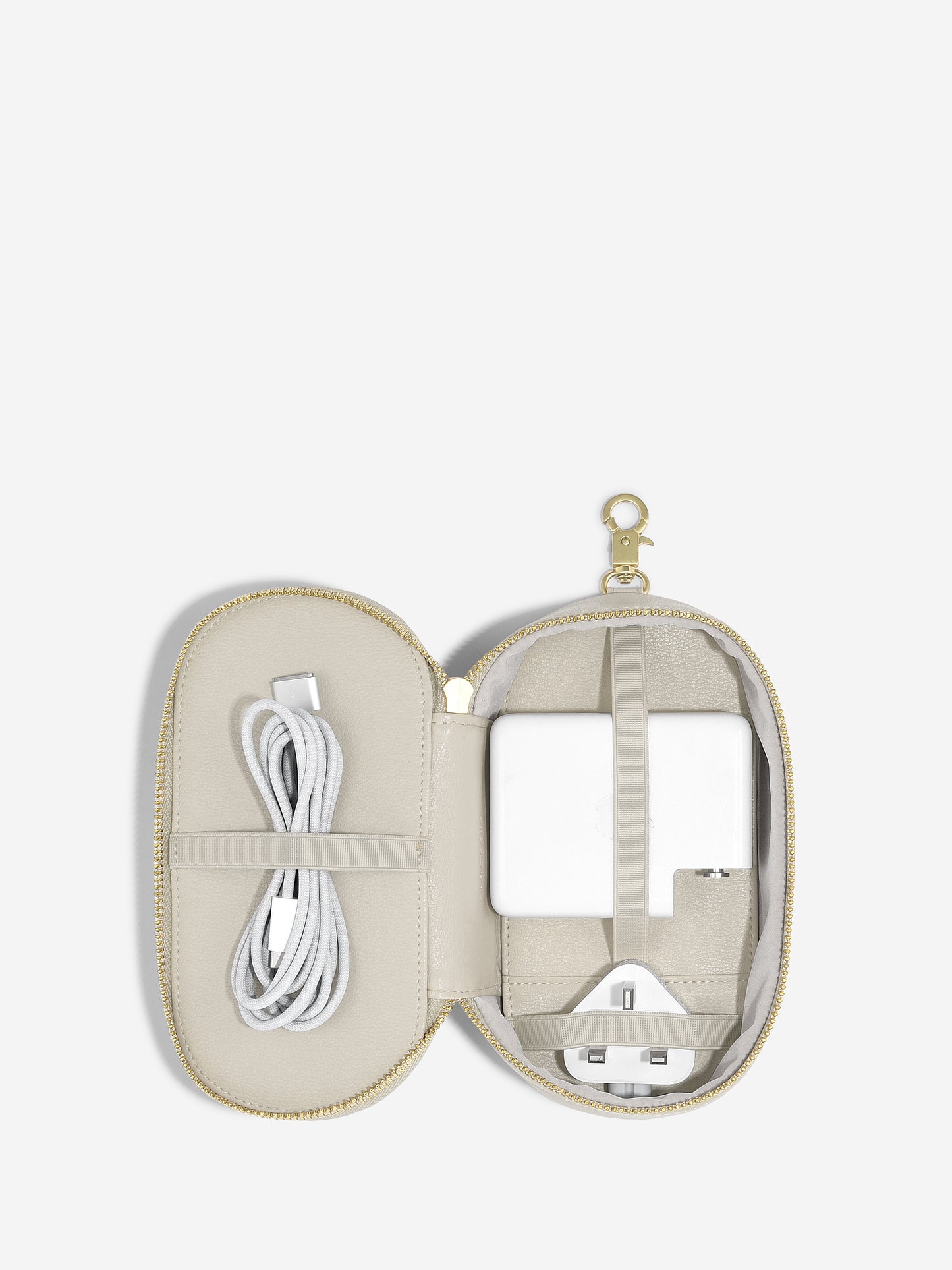 Oatmeal Laptop Charger Clip On