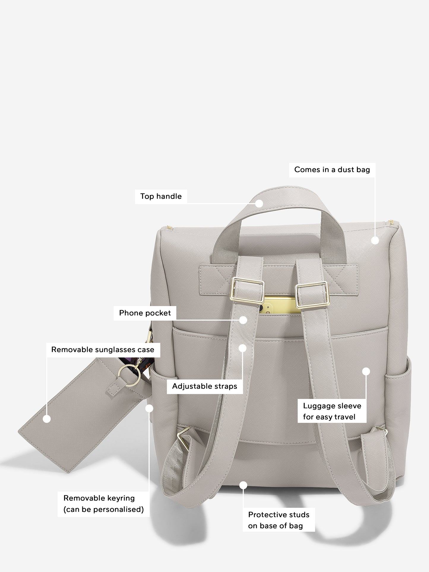 Luxury Backpack Taupe