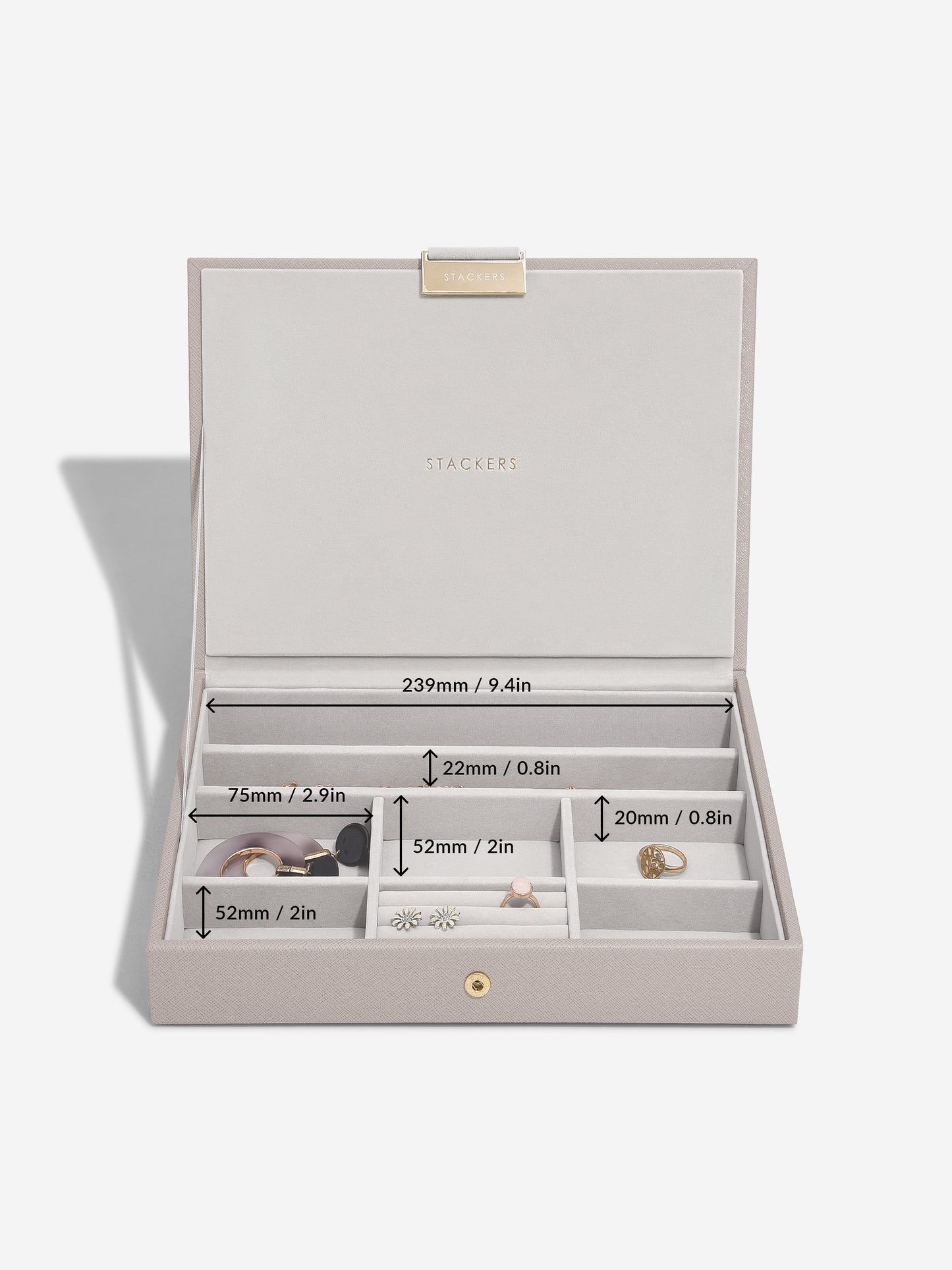 Classic Taupe Woven Lid