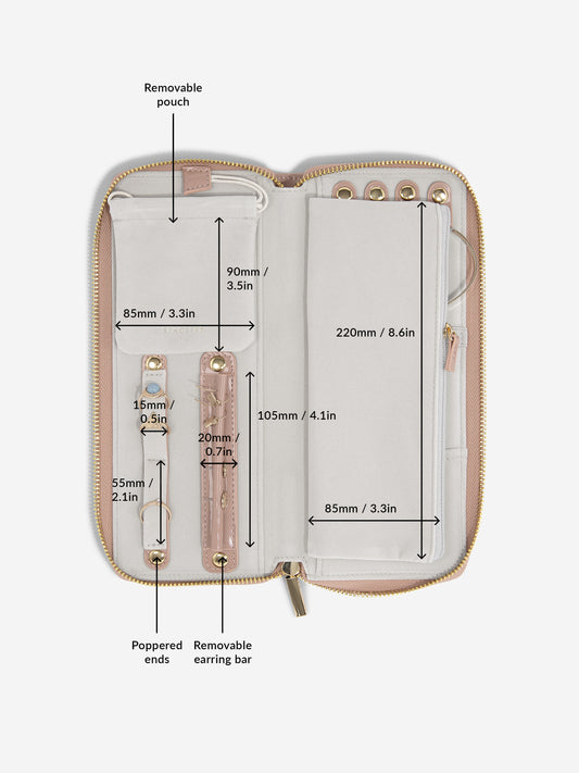 Jewellery Roll Patent Copper Rose