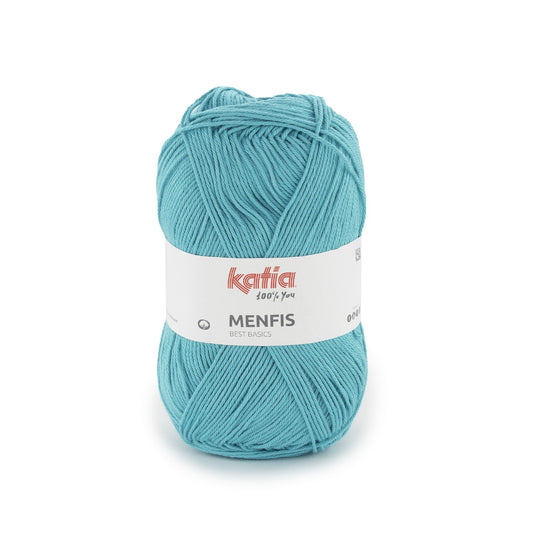 Menfis Yarn 100G 59 Bright Turquoise