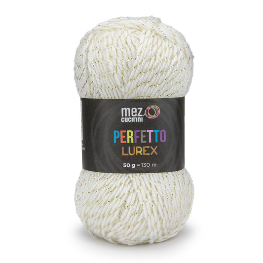 Perfetto Lurex 2010 Yarn 50G White Gold