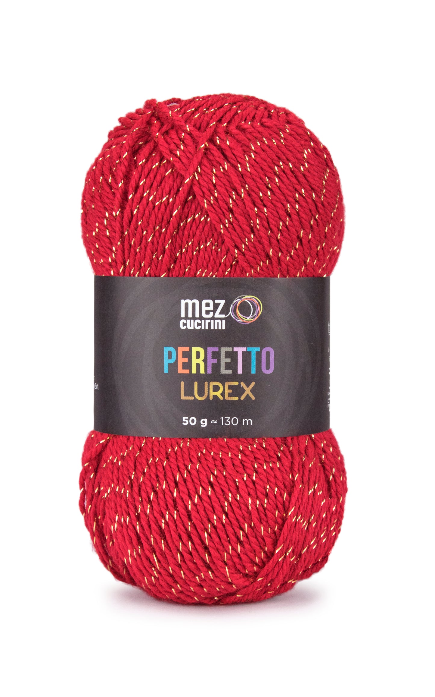 Perfetto Lurex 2050 Yarn 50G Red Gold