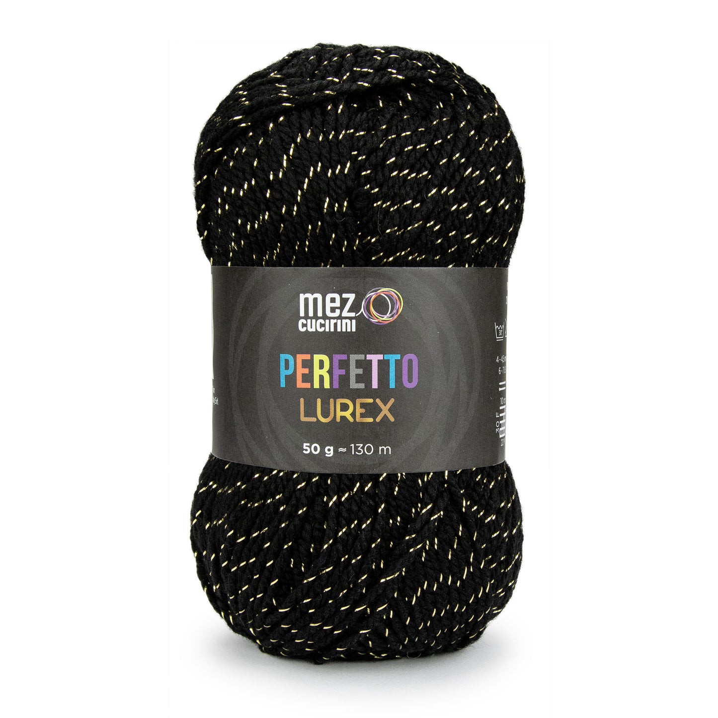 Perfetto Lurex 2070 Yarn 50G Black Gold