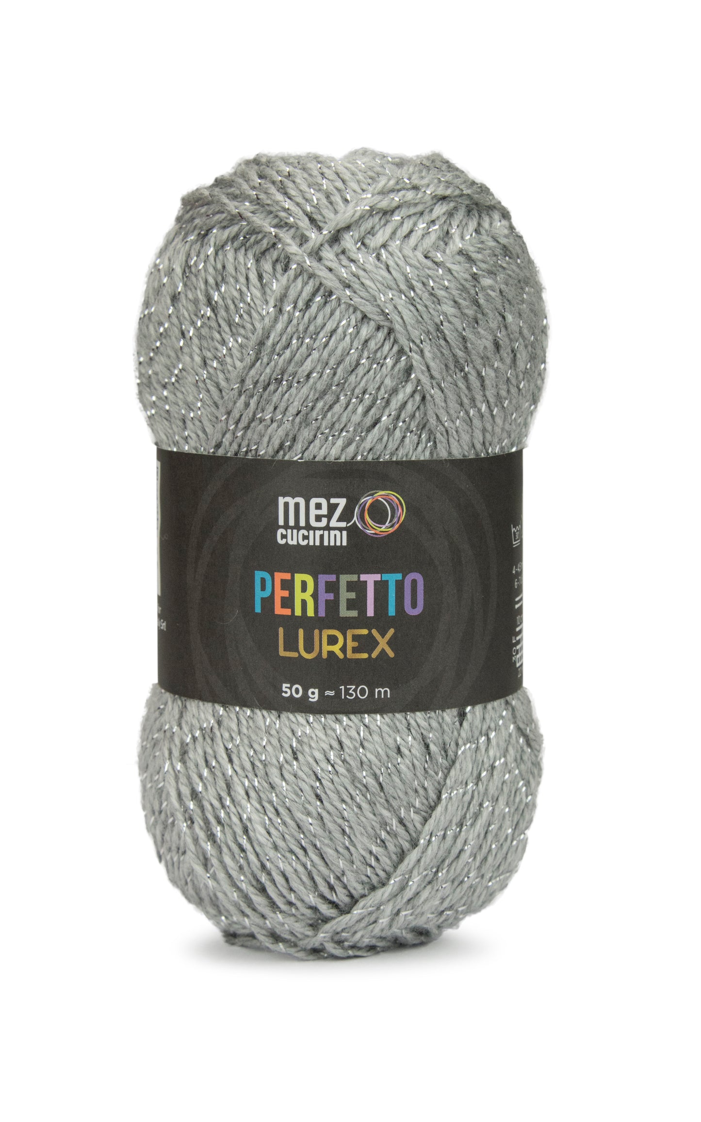 Perfetto Lurex 2120 Yarn 50G Grey Silver