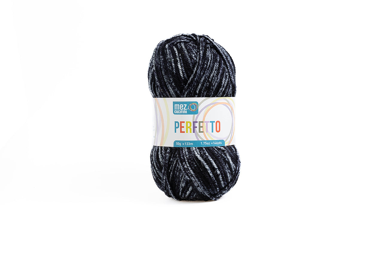 Perfetto 8355 Yarn 50G Black Flech