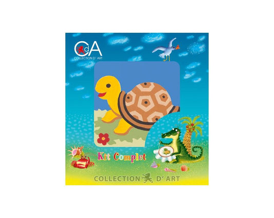 Printed Tapestry Kit Tortoise 10x10cm