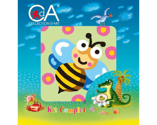 Printed Tapestry Kit Bee 10x10cm