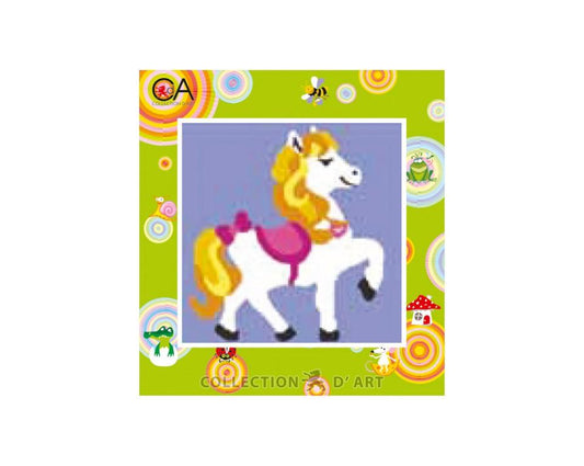 Printed Tapestry Kit Pony 16x16cm