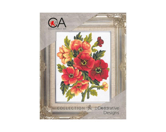 Maltese Tapestry Kit Bouquet 14x18cm