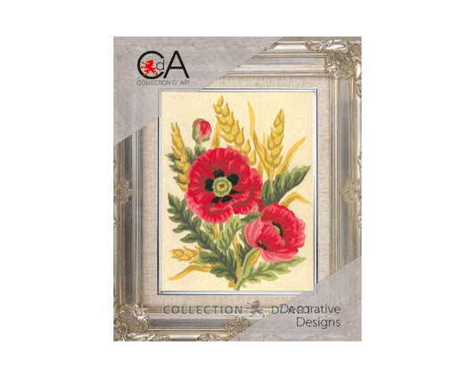 Maltese Tapestry Kit Flowers 14x18cm