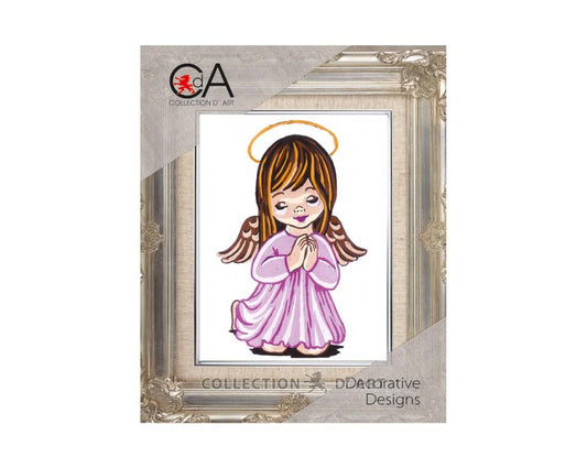 Maltese Tapestry Kit Angel Girl 14x18cm