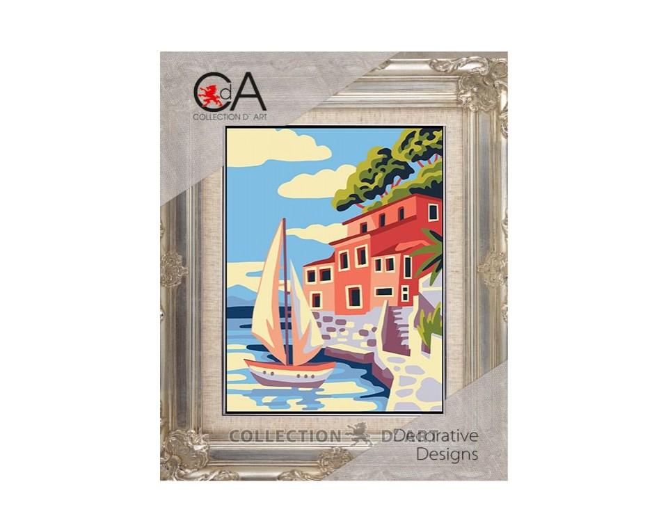 Maltese Tapestry Kit Sailing by the Shore 14x18cm