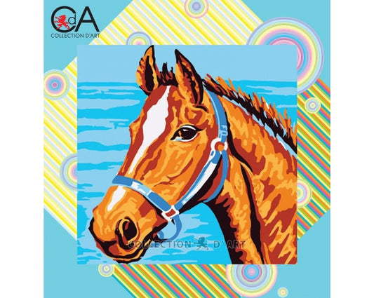 Maltese Tapestry Kit Horse 19x19cm