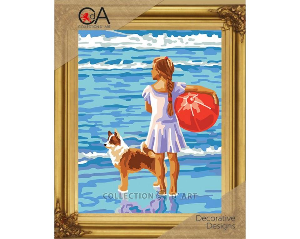 Maltese Tapestry Kit Beach 22x30cm