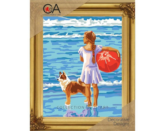 Maltese Tapestry Kit Beach 22x30cm
