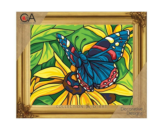 Maltese Tapestry Kit Butterfly Sunflower 22x30cm