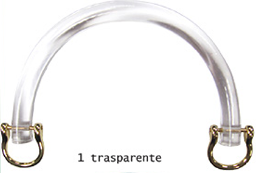 Bag Handle Resin Transparent 1 Piece
