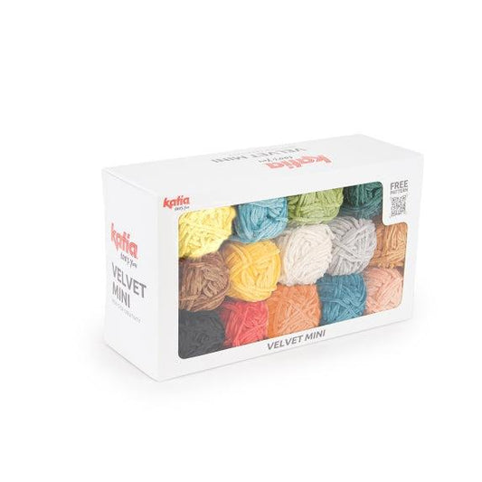 Velvet Mini set: 14 balls of colorful chenille