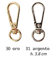 Carabiner Silver 13x38mm