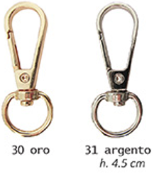 Carabiner Silver 18x38mm