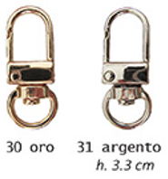Carabiner Silver 12x33mm