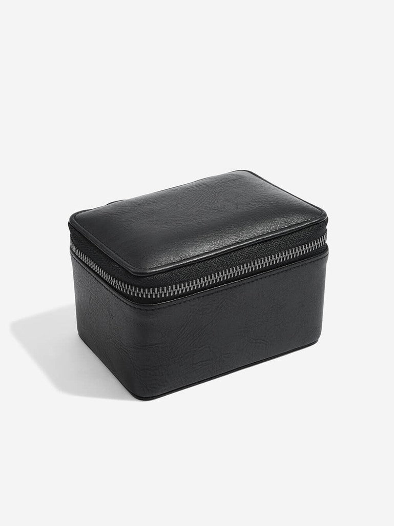 Zipped Travel Watch Box Black