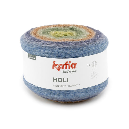 Holi Yarn 200G 503 Green Camel Blue